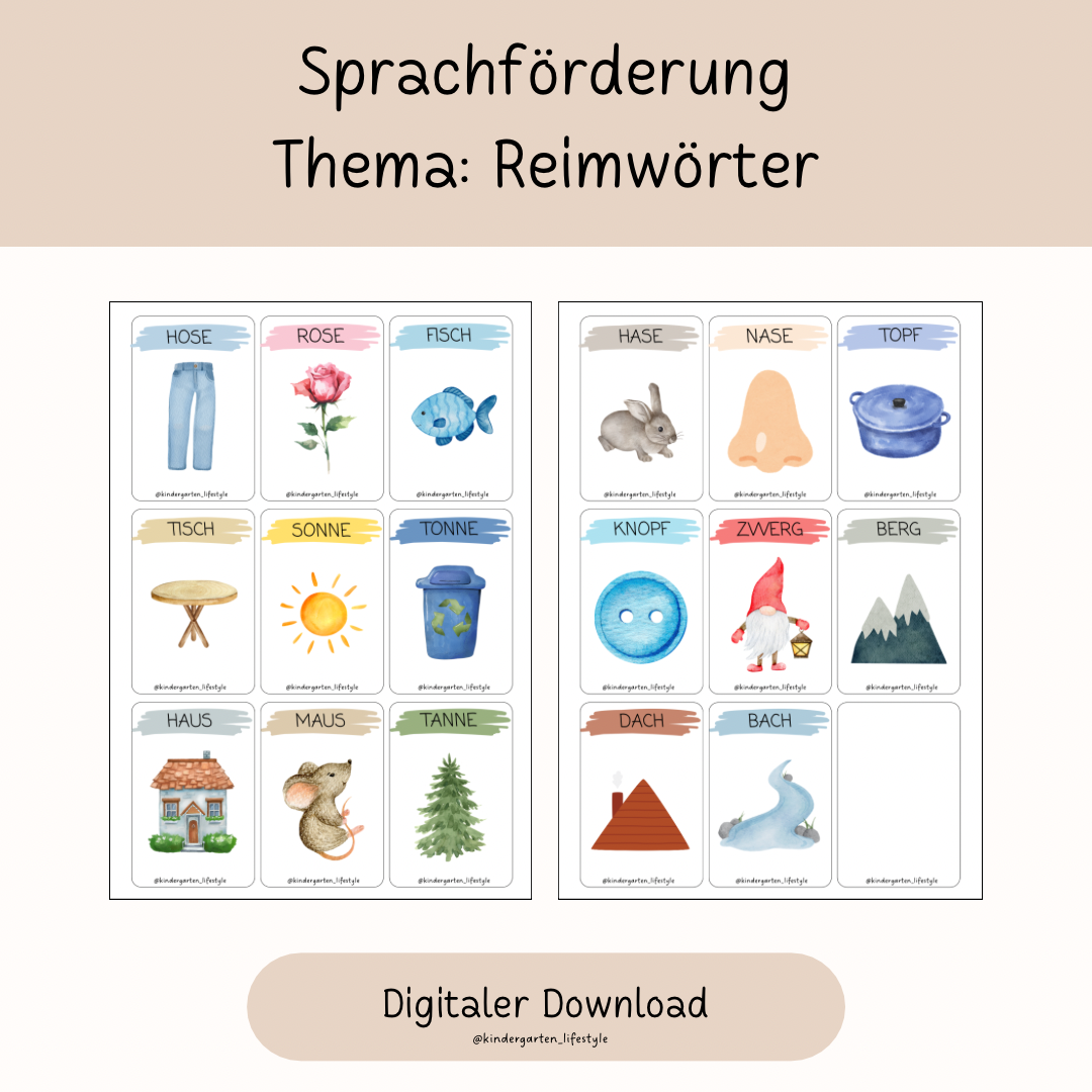 Sprachförderung Thema: Reimwörter