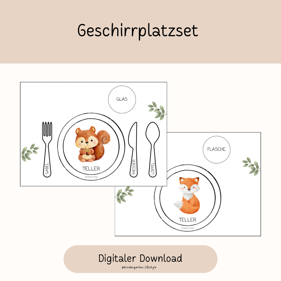 Geschirrplatzset