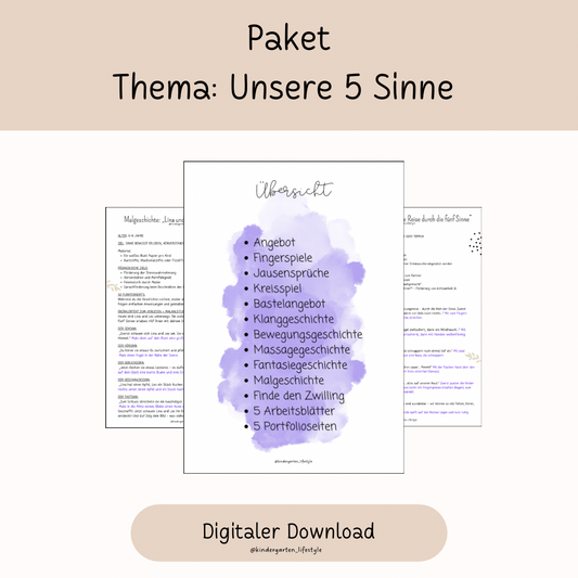 Paket Thema: Unsere 5 Sinne