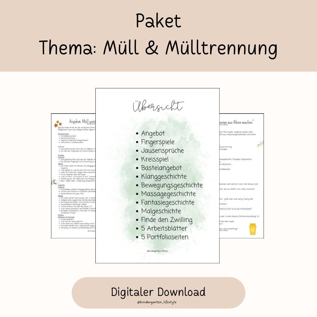Paket Thema: Müll & Mülltrennung