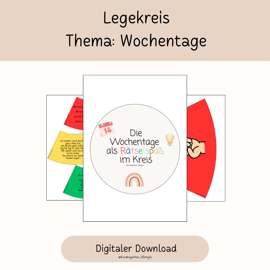 Legekreis Thema: Wochentage