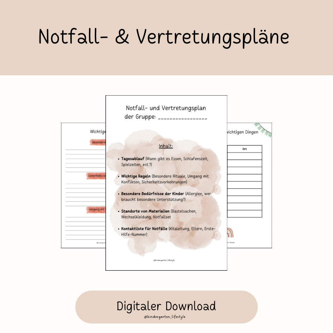 Notfall- & Vertretungspläne