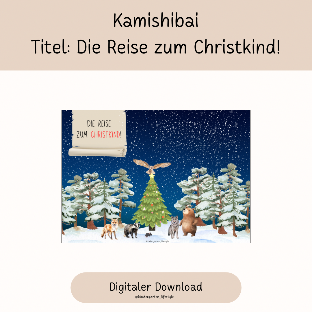 Kamishibai Titel: Die Reise zum Christkind!