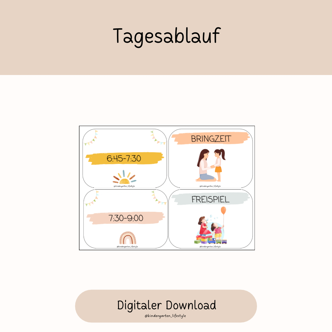 Tagesablauf-Karten