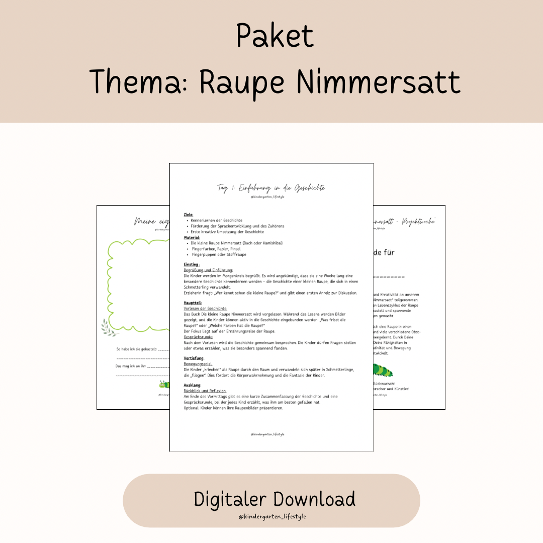Paket Thema: Raupe Nimmersatt