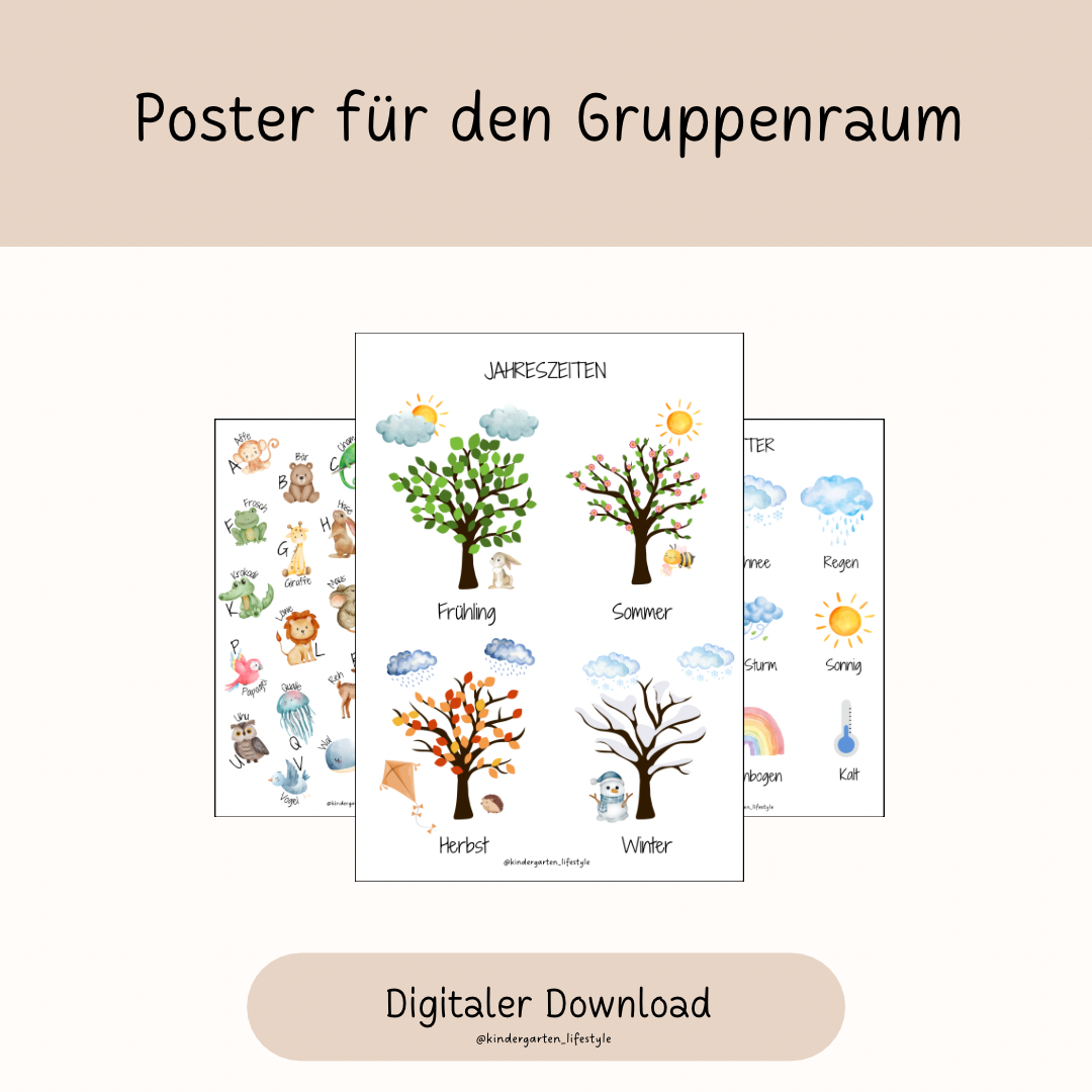Poster für den Gruppenraum