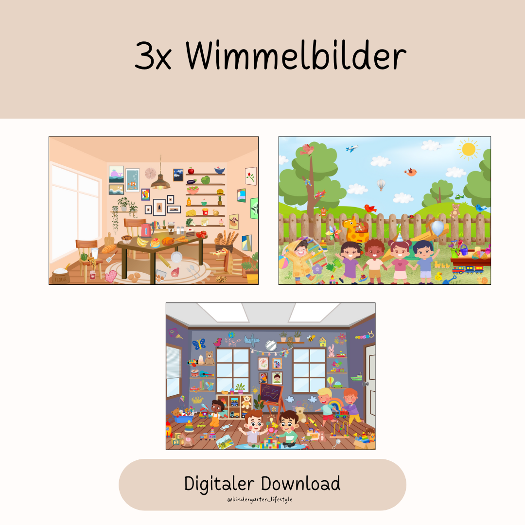 3x Wimmelbilder A3