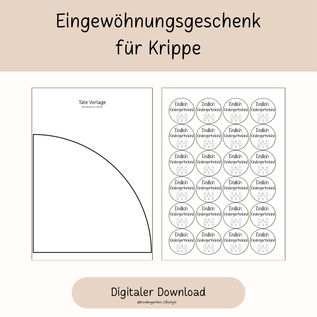 Eingewöhnungsgeschenk für Krippe