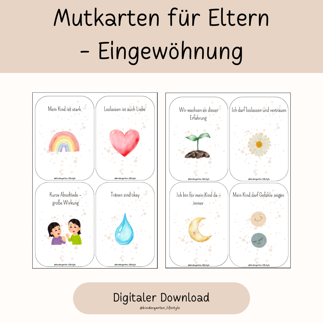 Mutkarten für Eltern-Eingewöhnung