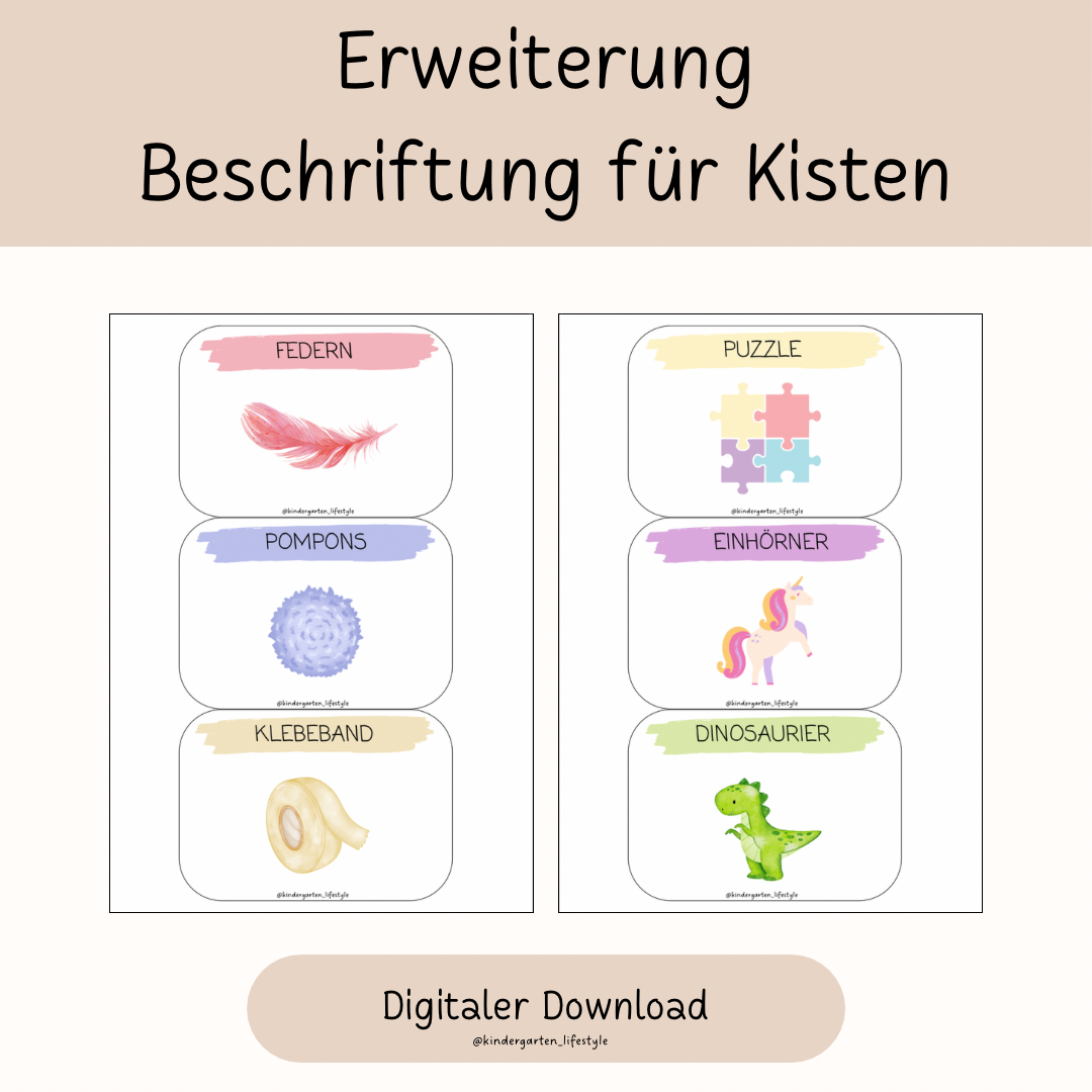 Erweiterung Beschriftung für Kisten
