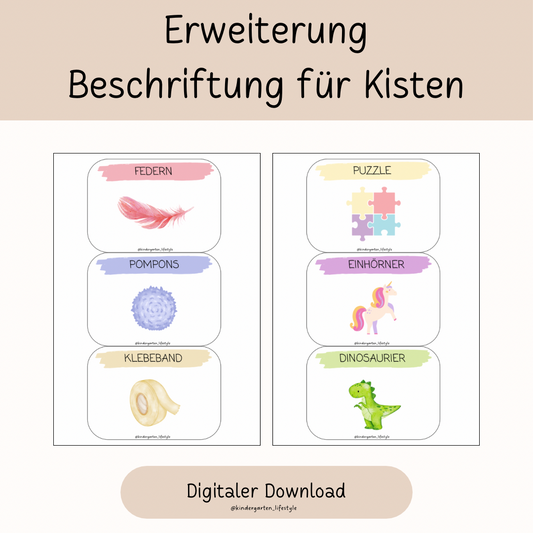 Erweiterung Beschriftung für Kisten