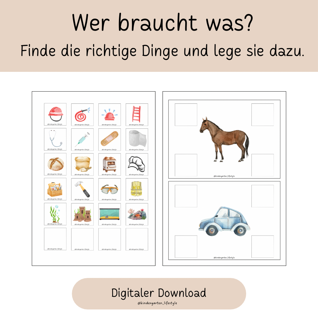 Aktionstablett- Wer braucht was?