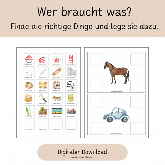 Aktionstablett- Wer braucht was?