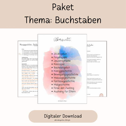 Paket Thema: Buchstaben