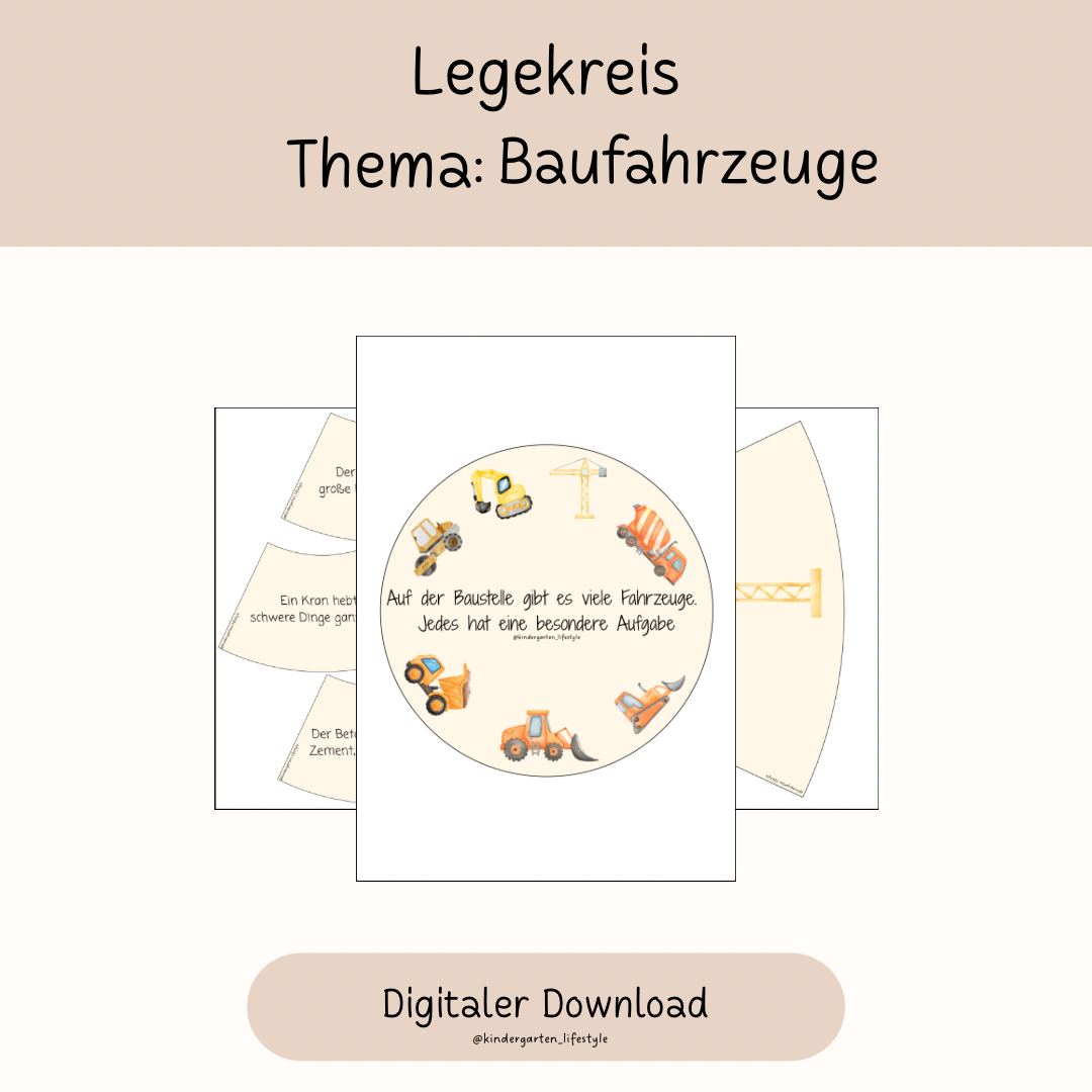 Legekreis Thema: Baustellenfahrzeuge