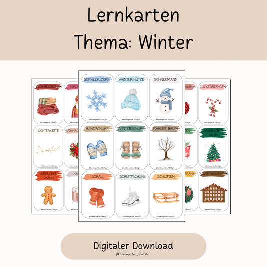 Lernkarten Thema: Winter
