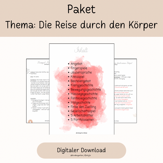 Paket Thema: Die Reise durch den Körper