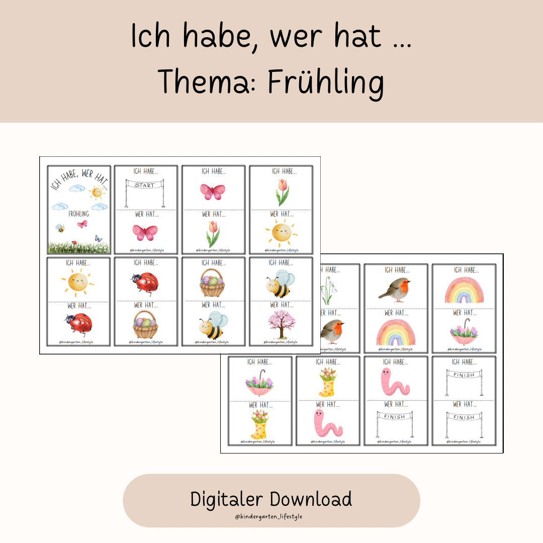 Ich habe, wer hat … Thema: Frühling