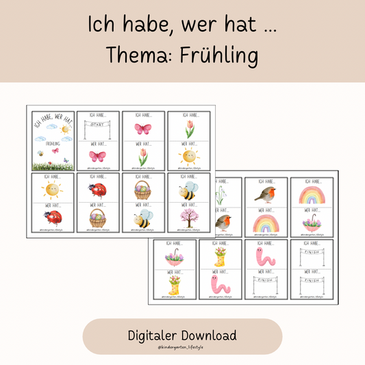 Ich habe, wer hat … Thema: Frühling