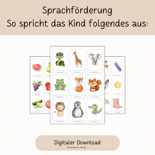 Sprachförderung: So spricht das Kind folgendes aus: