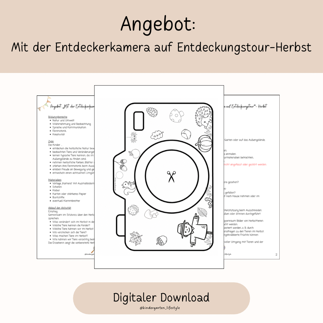 Angebot: Mit der Entdeckerkamera auf Entdeckungstour- Herbst