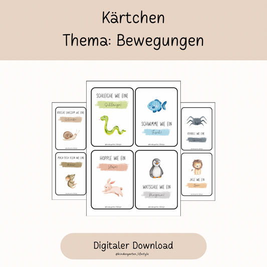 Kärtchen Thema: Bewegungen