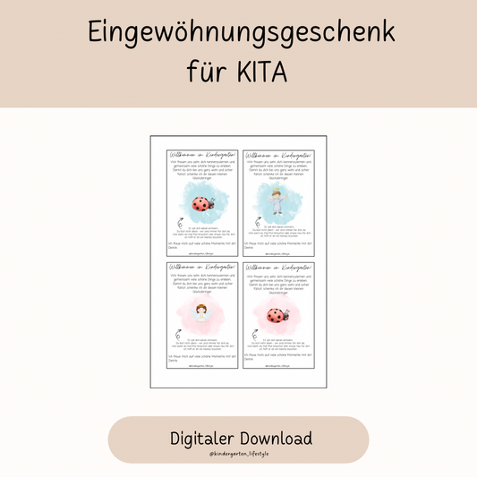 Eingewöhnungsgeschenk für die KITA
