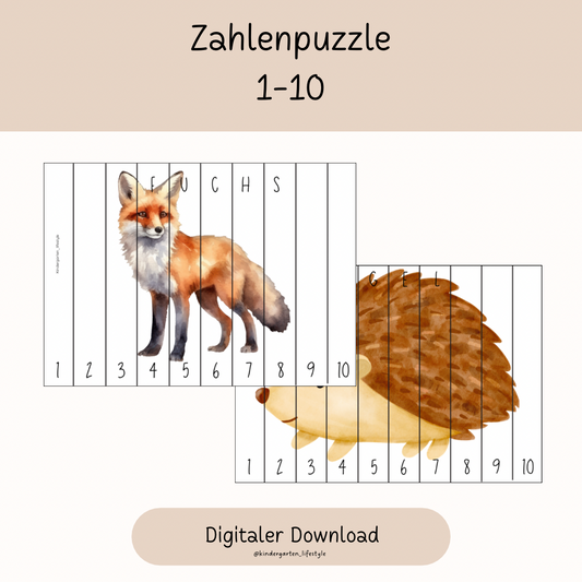 Zahlenpuzzle 1-10