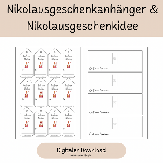 Nikolausgeschenkanhänger & Nikolausgeschenkidee