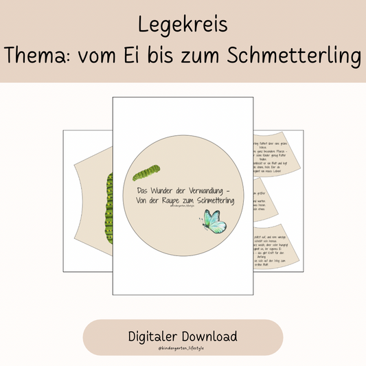 Legekreis Thema: vom Ei bis zum Schmetterling