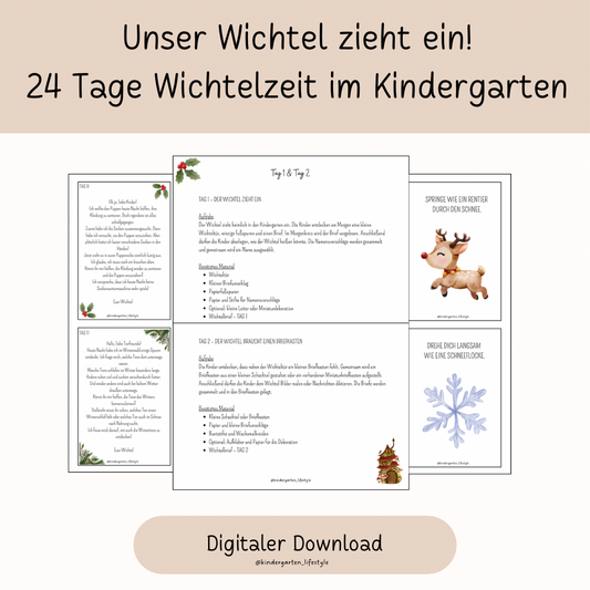Unser Wichtel zieht ein! 24 Tage Wichtelzeit im Kindergarten