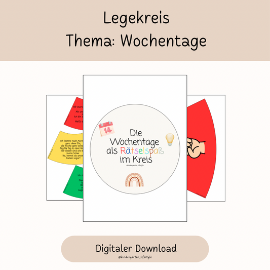 Legekreis Thema: Wochentage