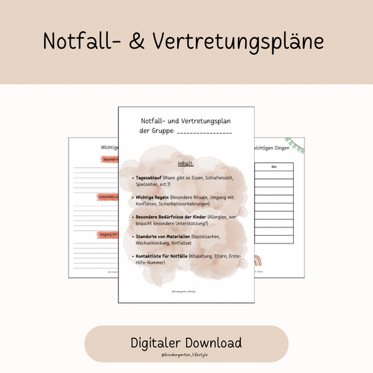 Notfall- & Vertretungspläne