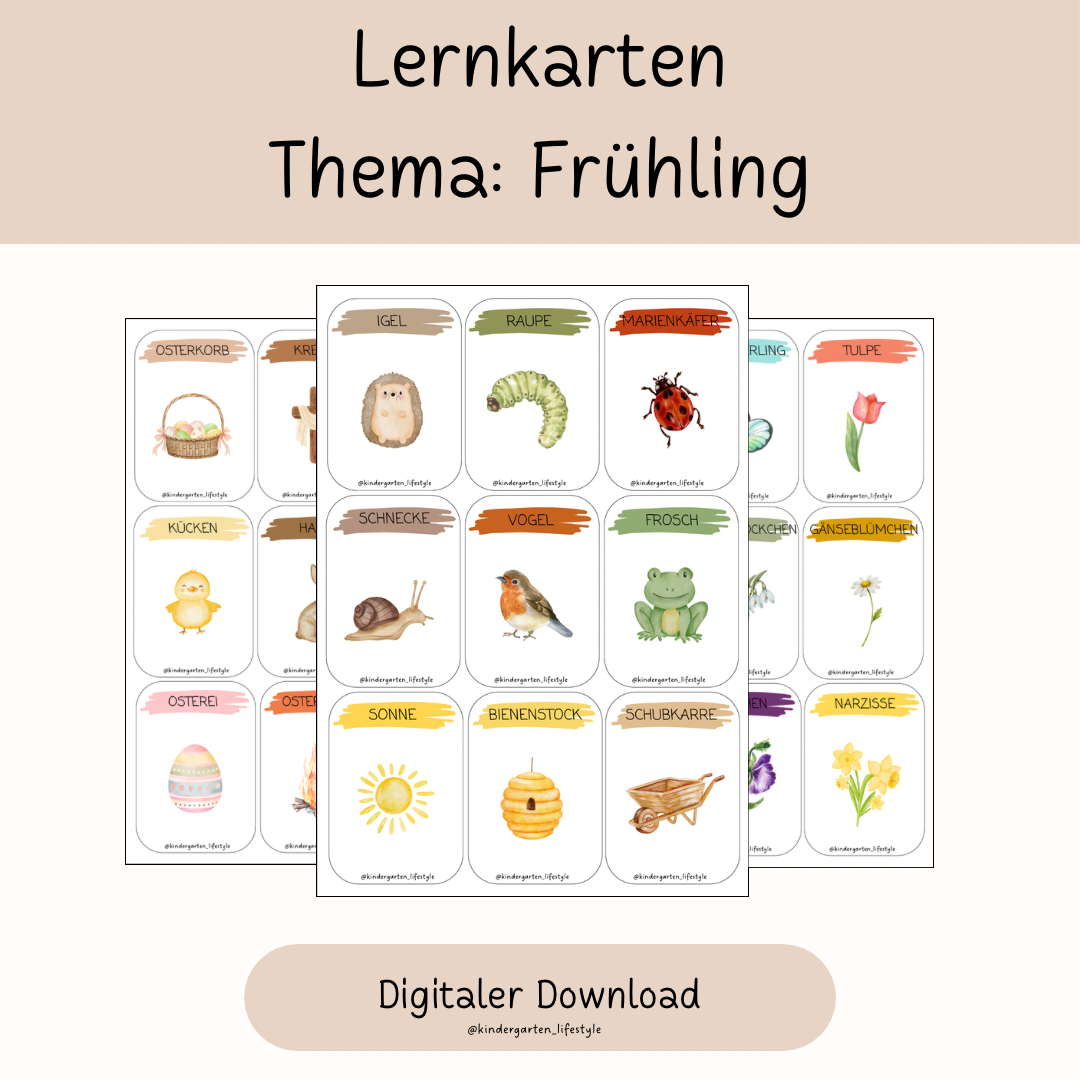 Lernkarten Thema: Frühling