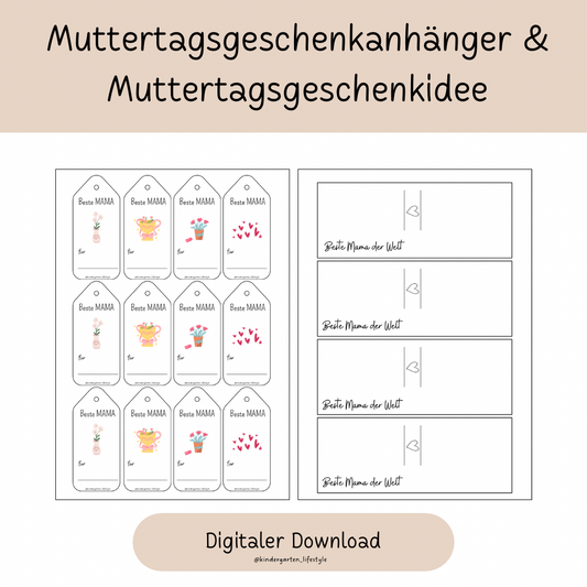 Muttertagsgeschenkanhänger & Muttertagsgeschenkidee