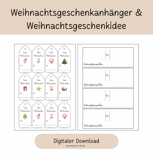 Weihnachtsgeschenkanhänger & Weihnachtsgeschenkidee