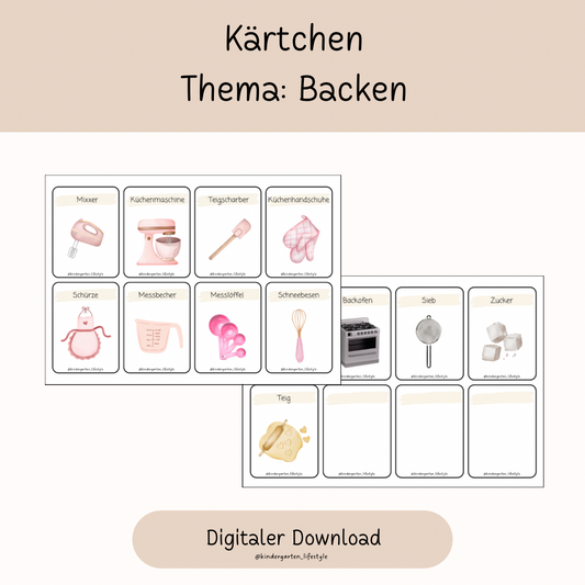 Kärtchen Thema: Backen
