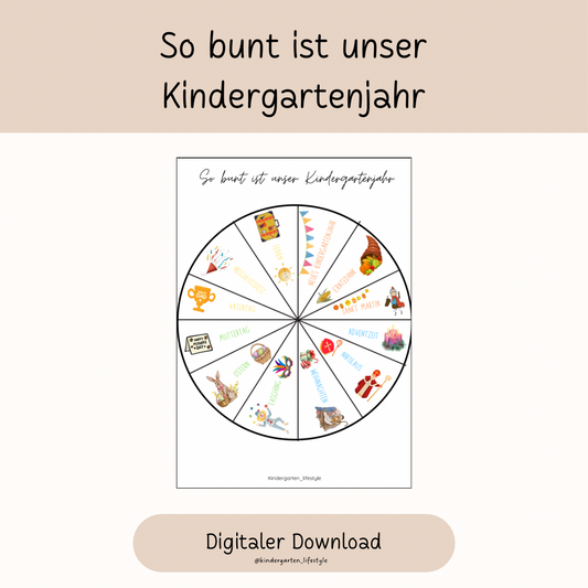 So bunt ist unser Kindergartenjahr