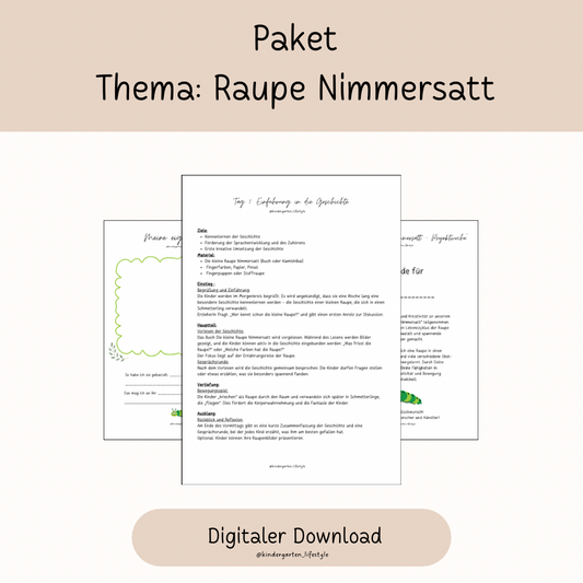 Paket Thema: Raupe Nimmersatt