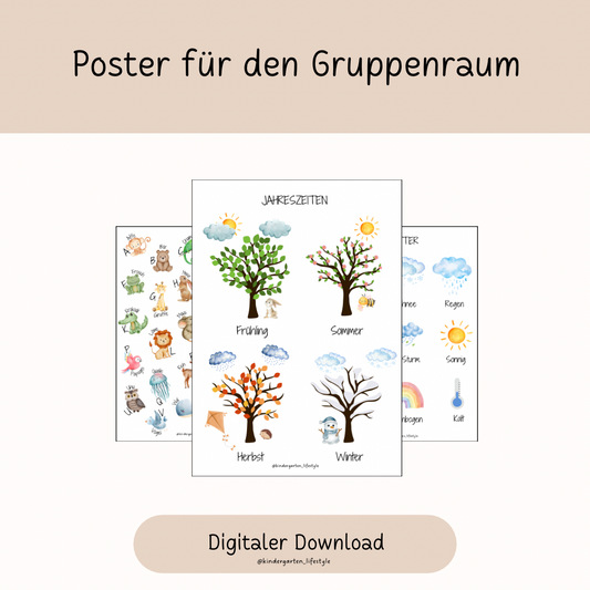 Poster für den Gruppenraum