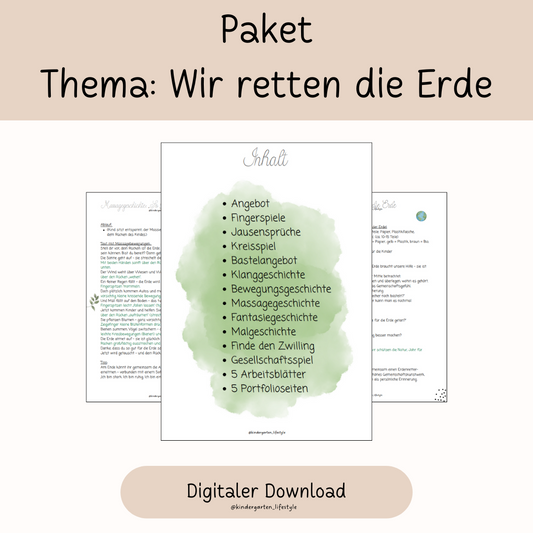 Paket Thema: Wir retten die Erde