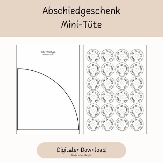 Abschiedsgeschenk Mini-Tüte