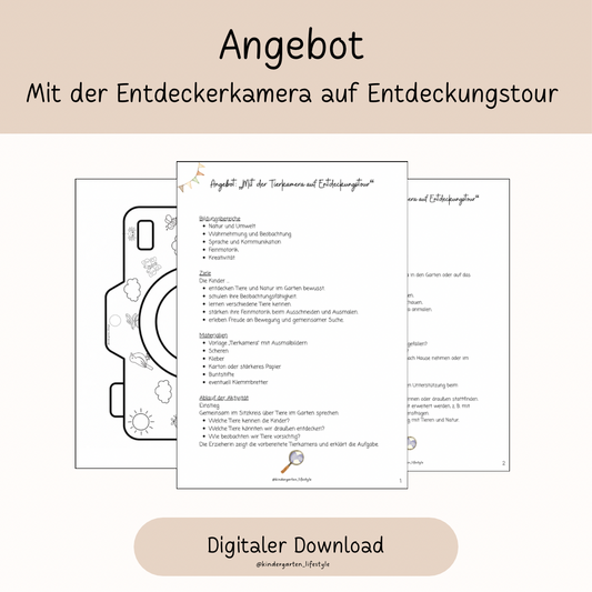 Angebot Mit der Entdeckerkamera auf Entdeckungstour