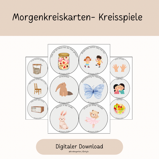 Morgenkreiskarten- Kreisspiele