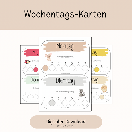 Wochentags-Karten