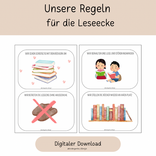 Unsere Regeln für die Leseecke
