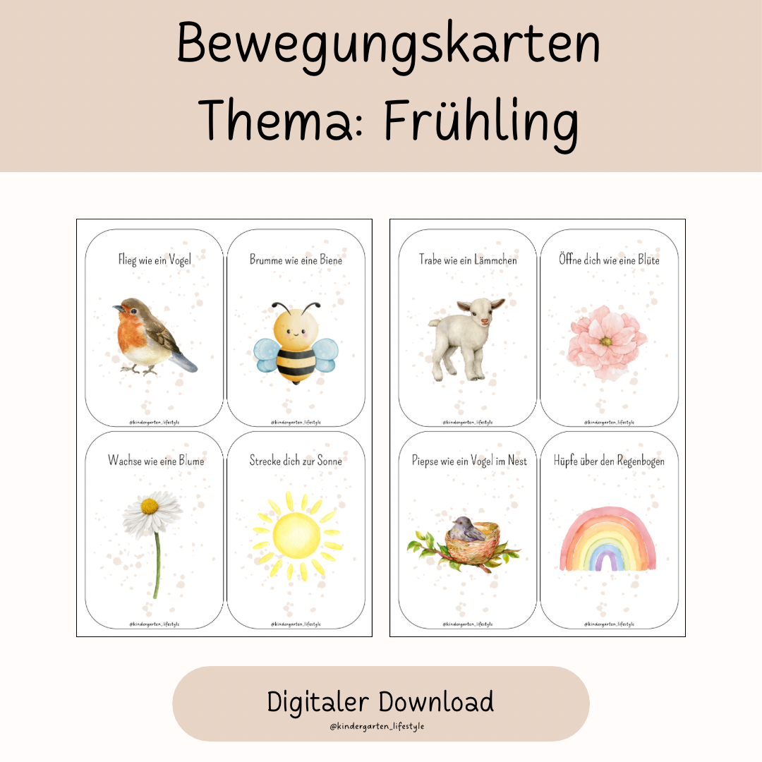 Bewegungskarten Thema: Frühling