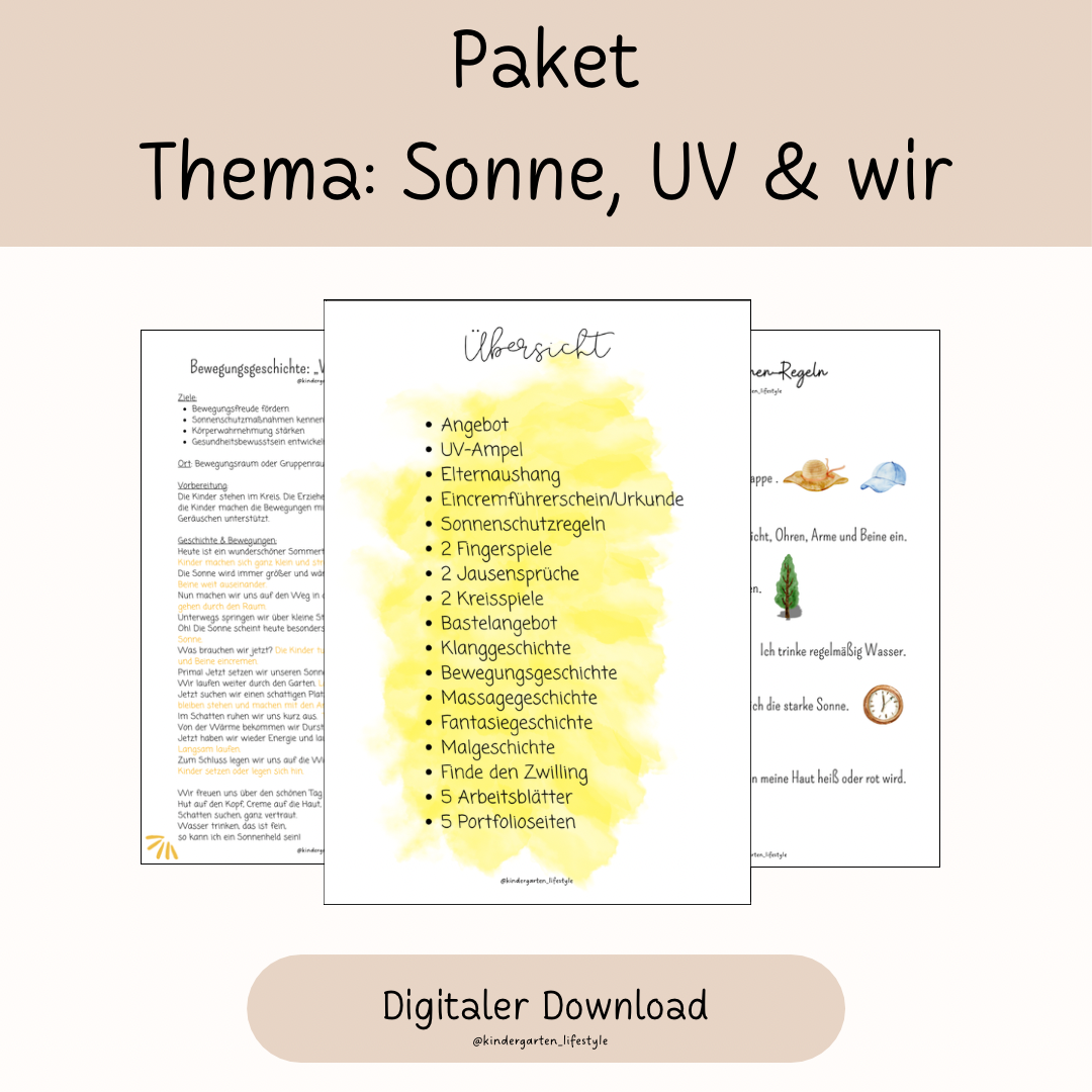 Paket Thema: Sonne, UV & wir
