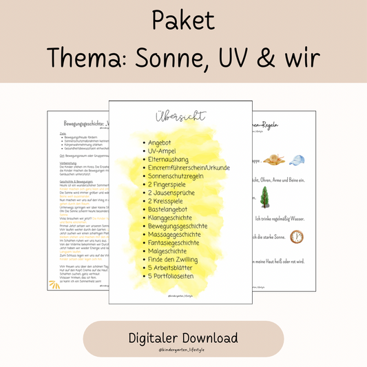 Paket Thema: Sonne, UV & wir