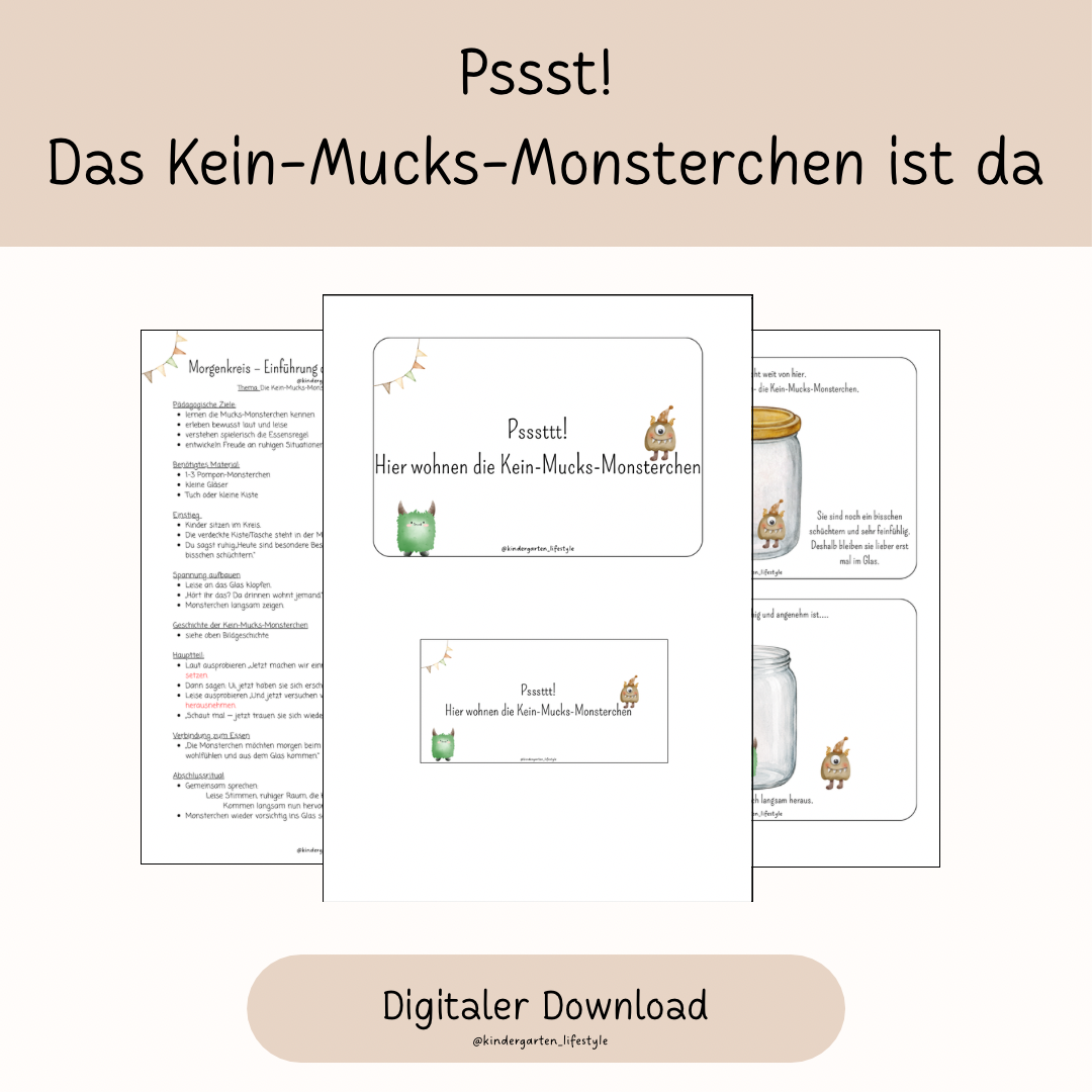 Pssst! das Kein-Mucks-Monsterchen ist das